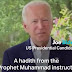 Joe Biden. Dia ambil petikan hadis nabi s a w dalam ucapannya