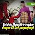 Betul ke Mahathir bersalam dengan 55,000 pengunjung?