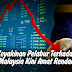 Keyakinan Pelabur Terhadap Malaysia Kini Amat Rendah