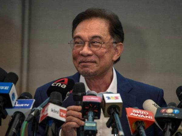 Anwar yakin dapat sokongan menjadi Perdana Menteri. -Foto Bernama