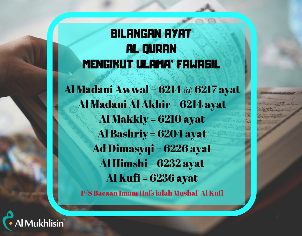 Benarkah Bilangan Ayat Al Quran 6666 Atau 6236